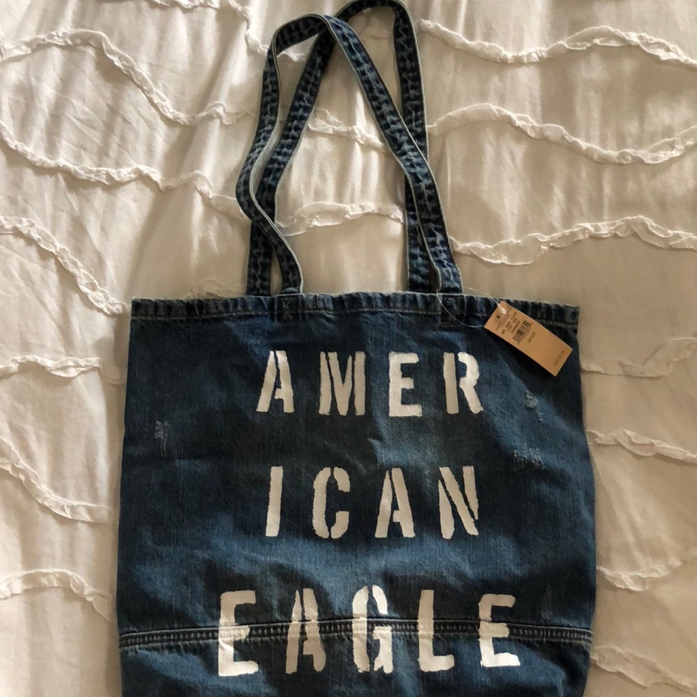 America Eagle Denim tote bag